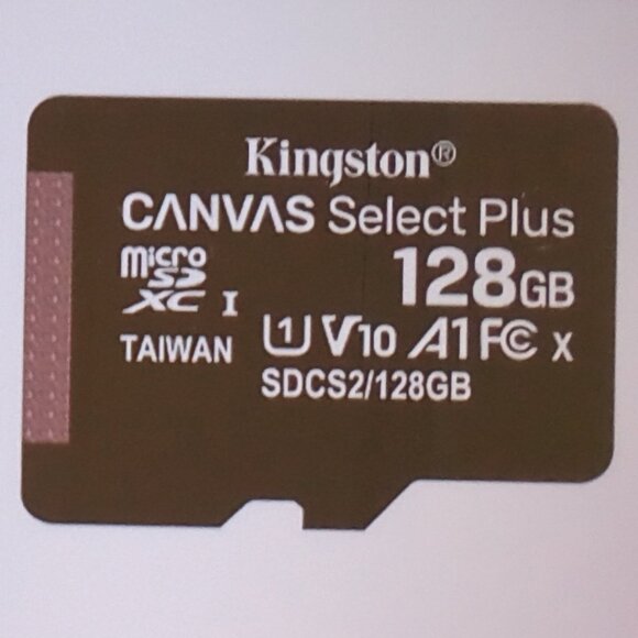 KINGSTON CANVAS Select Plus Micro Sd Card 128GB, 100 MBS/s READ Full HD - Picture 3 of 5